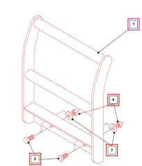 Mahindra Tractor Grill Guard KMW15902045