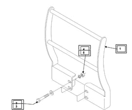 Mahindra Tractor Grill Guard Kit KMW15902079 Mahindra Direct Parts