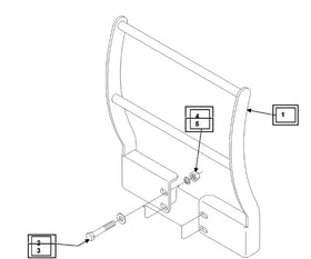Mahindra Tractor Grill Guard Kit KMW15902079 Mahindra Direct Parts