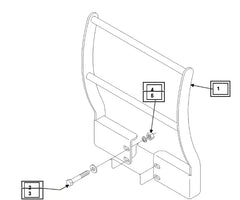 Mahindra Tractor Grill Guard Kit KMW15902079