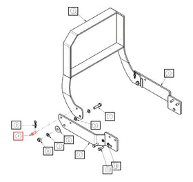 Mahindra Tractor Grill Guard Pin ANS4025B4010 Mahindra Direct Parts
