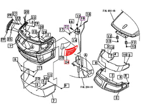 Mahindra Tractor Grill Left Hand LH Corner 19582615000 Mahindra Direct Parts