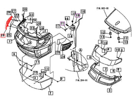 Mahindra Tractor Grill Right Hand RH Corner 19582616000 Mahindra Direct Parts
