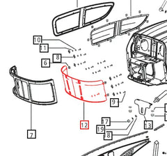 Mahindra Tractor Grill Screen 007540019D1