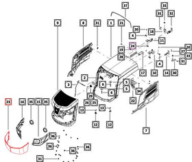 Mahindra Tractor Grill Screen 007656671N11 Mahindra Direct Parts