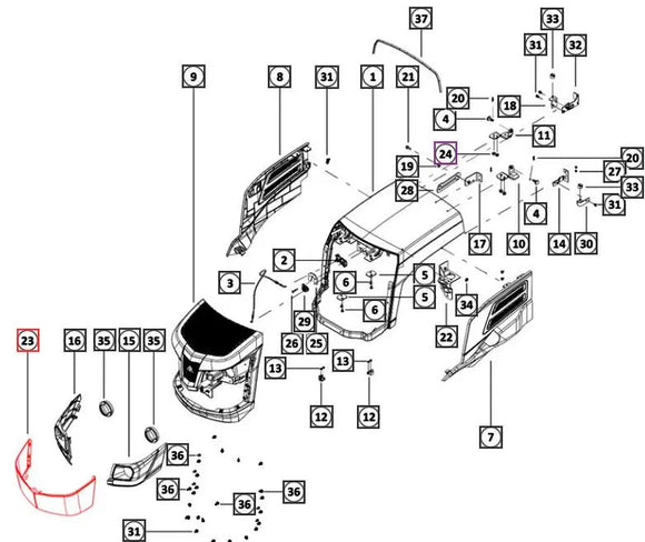 Mahindra Tractor Grill Screen 007656671N11 Mahindra Direct Parts