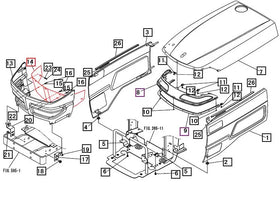 Mahindra Tractor Grill Screen 10405232AG0 Mahindra Direct Parts