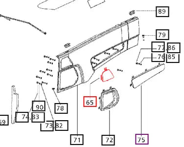 Mahindra Tractor Grill Side Panel LH 007501220D1 Mahindra Direct Parts
