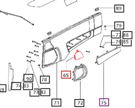 Mahindra Tractor Grill Side Panel LH 007501220D1 Mahindra Direct Parts