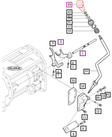Mahindra Tractor Grip Comp. Sub 17682810100 Mahindra Direct Parts