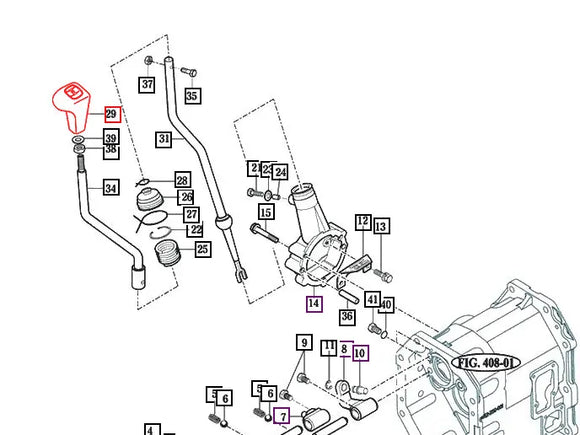 Mahindra Tractor Grip - Main Change Lever 14522810070 Mahindra Direct Parts