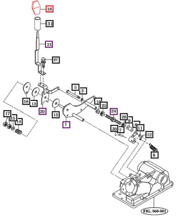 Mahindra Tractor Grip, B 14322420040 Mahindra Direct Parts