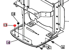 Mahindra Tractor Grommet 00401001200 Mahindra Direct Parts