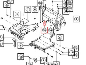 Mahindra Tractor Grommet - Vertical Floor Panel 007664614N01 Mahindra Direct Parts