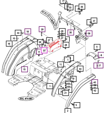 Mahindra Tractor Guide, Lever 14726080013 Mahindra Direct Parts