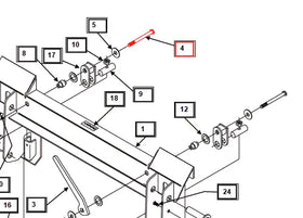Mahindra Tractor  HEX Head Cap Screw 5/16-18NC x 3.25 KMW05452035 Mahindra Direct Parts