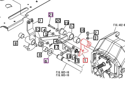 Mahindra Tractor HST Arm Trunnion 19572302AG1 Mahindra Direct Parts