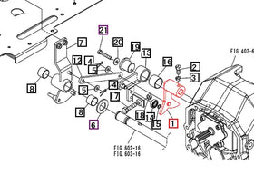 Mahindra Tractor HST Arm Trunnion 19572302AG1 Mahindra Direct Parts