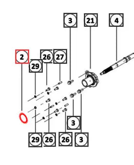 Mahindra Tractor HST Damper 006528779N91 Mahindra Direct Parts