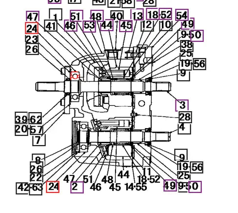Mahindra Tractor HST Unit Bearing 19571301360 Mahindra Direct Parts