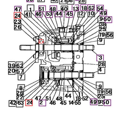 Mahindra Tractor HST Unit Bearing 19571301360 Mahindra Direct Parts