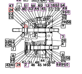 Mahindra Tractor HST Unit Bearing 19571301360 Mahindra Direct Parts