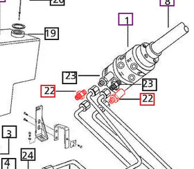 Mahindra Tractor HSU Adapter - PLR Port 000051410D01 Mahindra Direct Parts