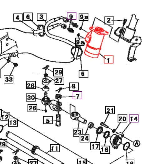 Mahindra Tractor HSU Power Steering Unit 19582231000 Mahindra Direct Parts