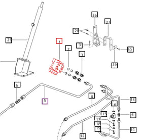 Mahindra Tractor HSU Steering Unit (Series 5) E007206333B91 Mahindra Direct Parts