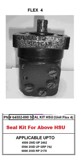 Mahindra Tractor HSU Unit Seal Kit 64552-000 Mahindra Direct Parts