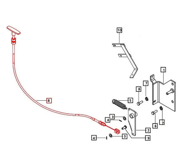 Mahindra Tractor Hand Brake Cable 000041943C12 Mahindra Direct Parts