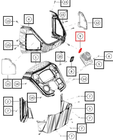 Mahindra Tractor Hand Brake Lever Rubber 008902643N01 Mahindra Direct Parts