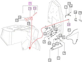 Mahindra Tractor Hand Throttle Cable 008008551D91 Mahindra