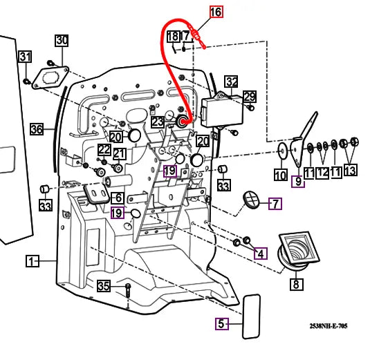 Mahindra Tractor Hand Throttle Cable 12621162200 Mahindra Direct Parts