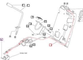 Mahindra Tractor Hand Throttle Cable 19570206000 Mahindra Direct Parts