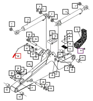 Mahindra Tractor Handle Grip ATI83656 Mahindra Direct Parts