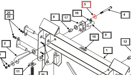 Mahindra Tractor Hardened Flat Washer 5/16 KMW05402034 Mahindra Direct Parts