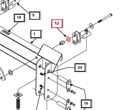 Mahindra Tractor Hardened Flat Washer KMW05402002 Mahindra Direct Parts