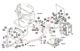Mahindra Tractor Hardline HST Filter to Cooler 19472193000 Mahindra