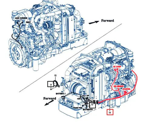 Mahindra Tractor Harness Assy Engine 12276682203 Mahindra Direct Parts