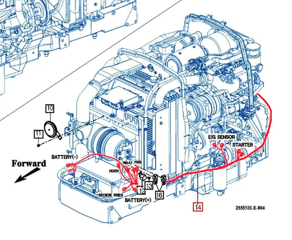 Mahindra Tractor Harness Assy Engine 12276682205 Mahindra Direct Parts
