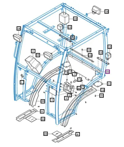 Mahindra Tractor Harness Assy Main 11107038041 Mahindra Direct Parts