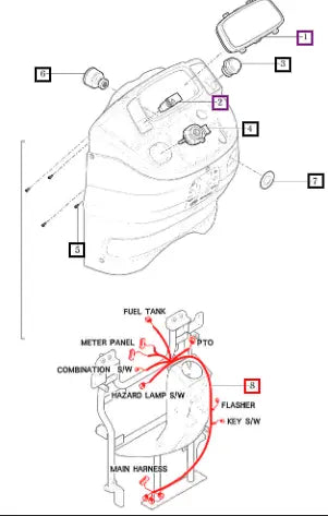 Mahindra Tractor Harness Assy Main 11206683007 Mahindra Direct Parts