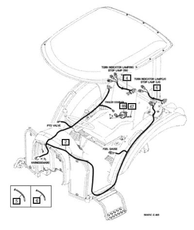 Mahindra Tractor Harness Assy Trailer 10586683200 Mahindra Direct Parts