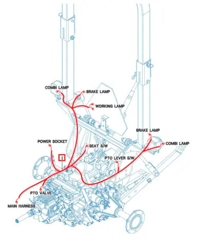 Mahindra Tractor Harness Assy , Rr 11106684005 Mahindra Direct Parts