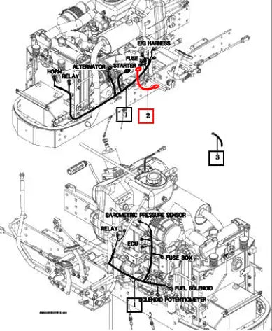 Mahindra Tractor Harness Assy, Earth 11106684300 Mahindra Direct Parts