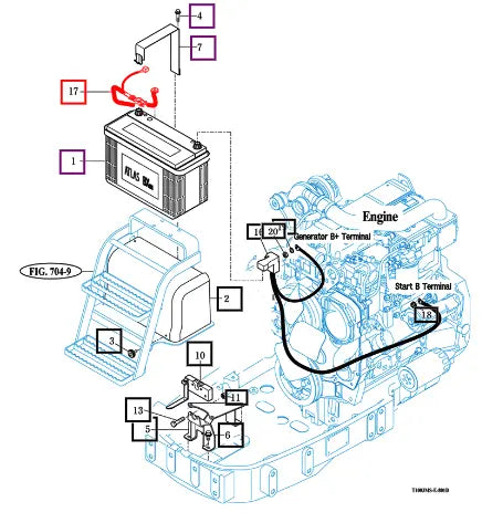 Mahindra Tractor Harness Assy, Earth 19146802301 Mahindra Direct Parts