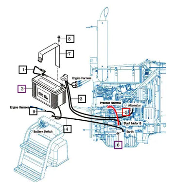 Mahindra Tractor Harness Assy, Preheat 18716802801 Mahindra Direct Parts