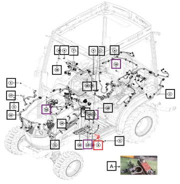 Mahindra Tractor Harness Bracket Lh 007709055K91 Mahindra Direct Parts