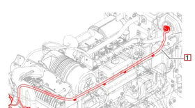 Mahindra Tractor Harness Pigtail Headlamp Headlight 007705088V91 Mahindra Direct Parts